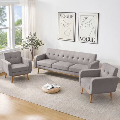 3 Piece Living Room Sofa Set