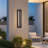 23.6" Dimmable LED Black Aluminum Outdoor Linear Wall Light with Glass Panel-1689006750