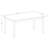 5 Piece Dinette Set for 4 Includes a Rectangle Dining Room Table and 2 Dining Chairs with 2 Benches, 36x60 Inch, Linen White-126045952-126045957