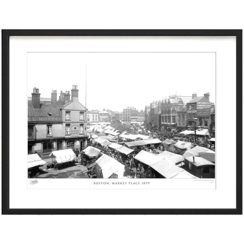 Boston, Market Place 1899 - Single Picture Frame Print, 43.5cm H x 53.4cm W x 2.3cm D