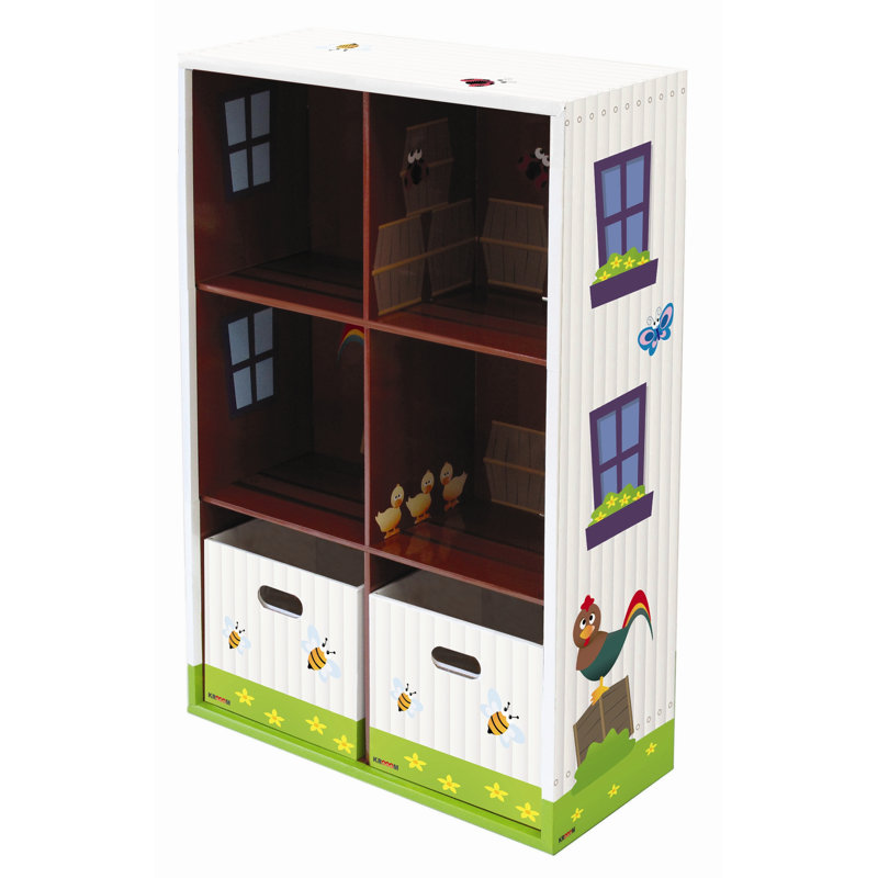 Bibliothèque Naggie et deux boîtes de rangement