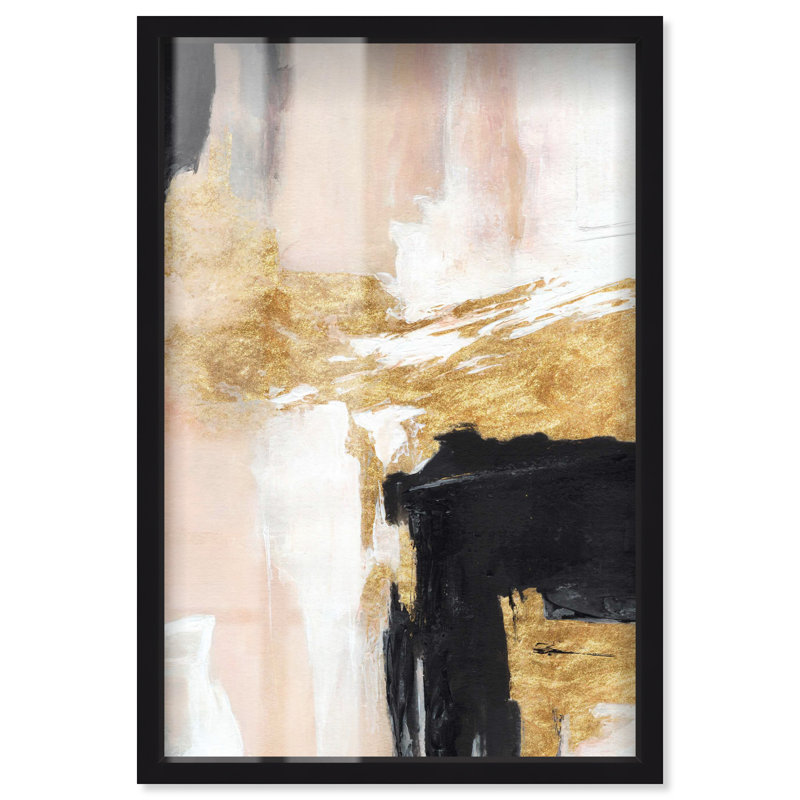 «Soft Collision - Ira Colmeva Shadowbox», reproduction surdimensionnée par Art Remedy, cadre noir, 44 x 66, H 68 po x l 46 po