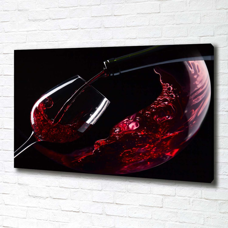 Red Wine 1 Piece Wall Art on Canvas