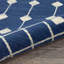 Tapis géométrique bleu marine / blanc Whanger-1499149041