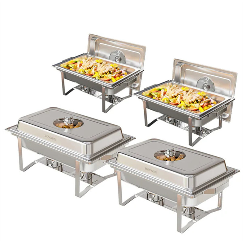 Ensemble de buffet à vaisselle 8 pte en acier inoxydable