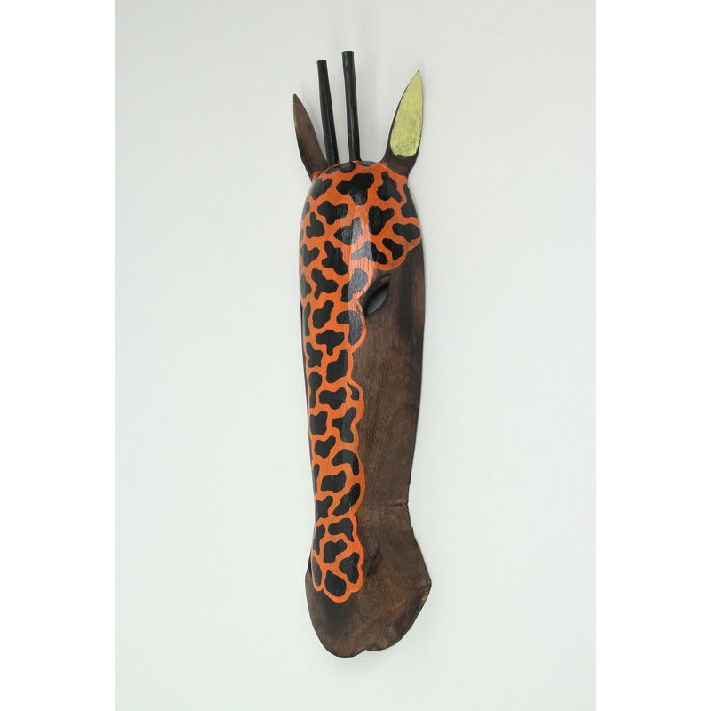 Décoration murale masque africain girafe africain