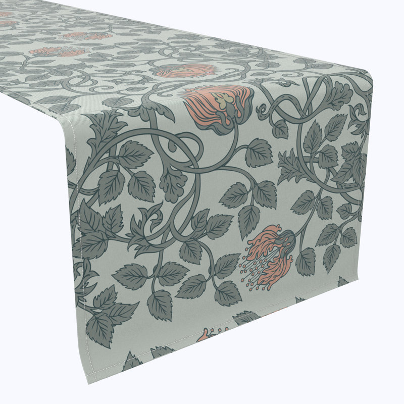 Fabric Textile Products, Inc. Table Runner, 100% Cotton, Floral 65, 16" x 108"