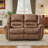 67" Wide Classic and Upholstered Soft Faux Leather Manual Reclining Loveseat Sofa-1592989352