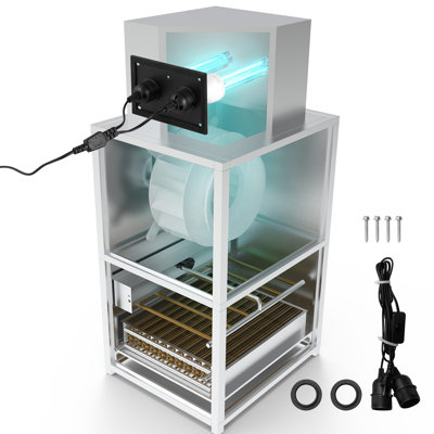 Purificateur d'air CVC pour toute la maison, lumière UV 50W 5 pouces dans un conduit pour les systèmes de climatisation