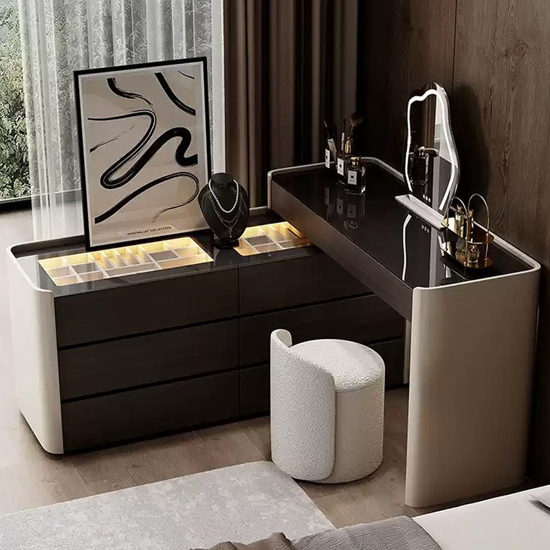 Solid wood new style multi-functional dresser