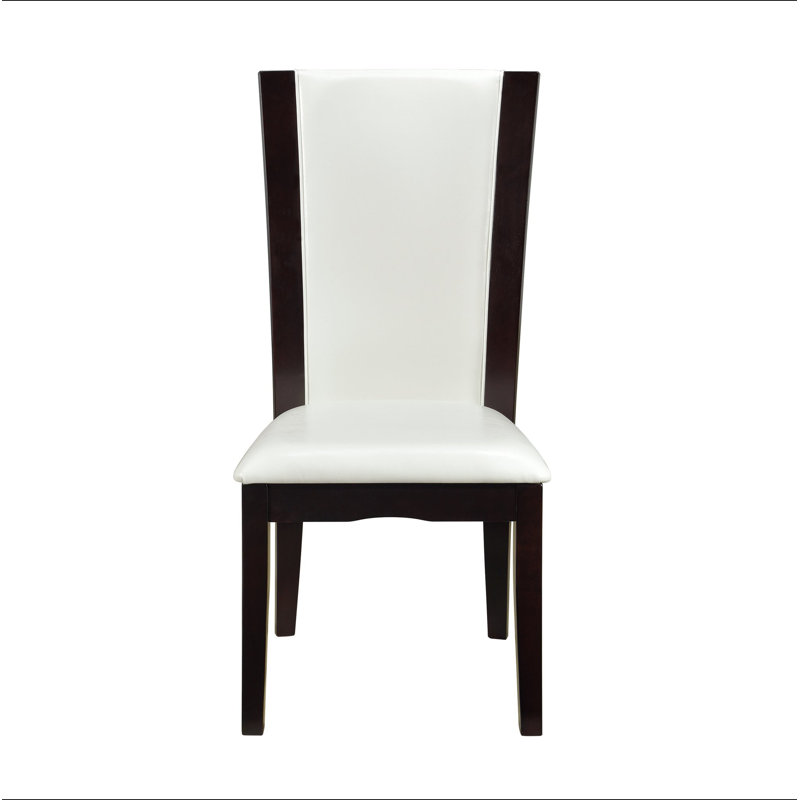 Ensemble de 2 chaises d'appoint de salle à manger Modern Modern, Blanc