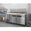 Réfrigérateur de 71 po à deux portes en acier inoxydable pour préparation de pizza commerciale (km-RPPS-2dss)