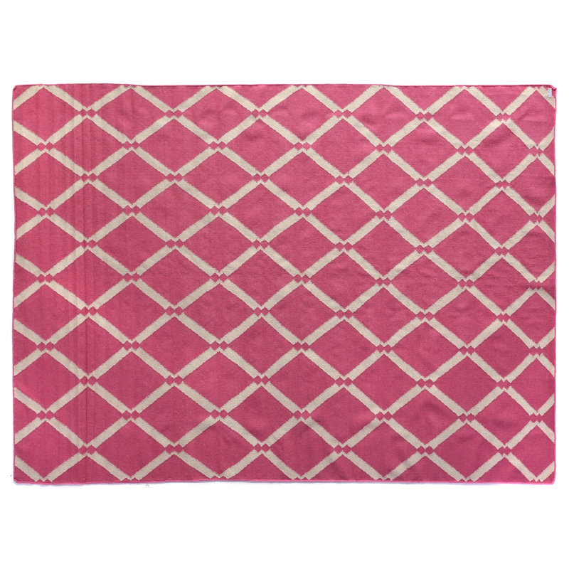 Wool Geometric Indoor Rug, 9'6" x 13'6"