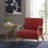 Novak Upholstered Mid-Century Armchair with Wood Arms and Frame-98146548