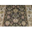 Tapis gris anthracite et ivoire Oushak 9 x 12