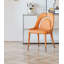 Chaise de salle à manger avec repose-pieds en cuir French French-644026077