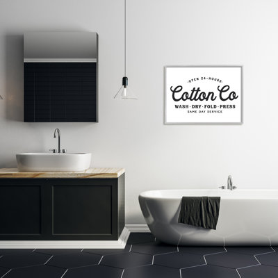 " 24 Hour Cotton Co. Laundry Same Day Service " by Lettered And Lined