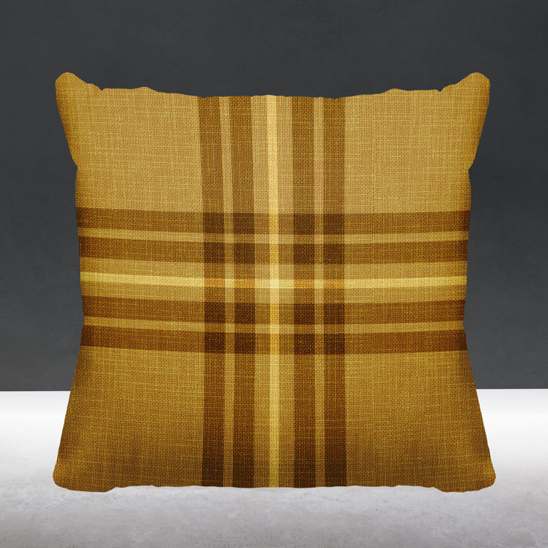 Coussin intérieur / extérieur Brady, L 19 po x H 19 po, Or