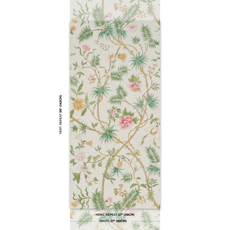 Arasi Floral Non-Woven Wallpaper Roll, Petal