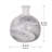 Vase-Black-And-White Swirl
