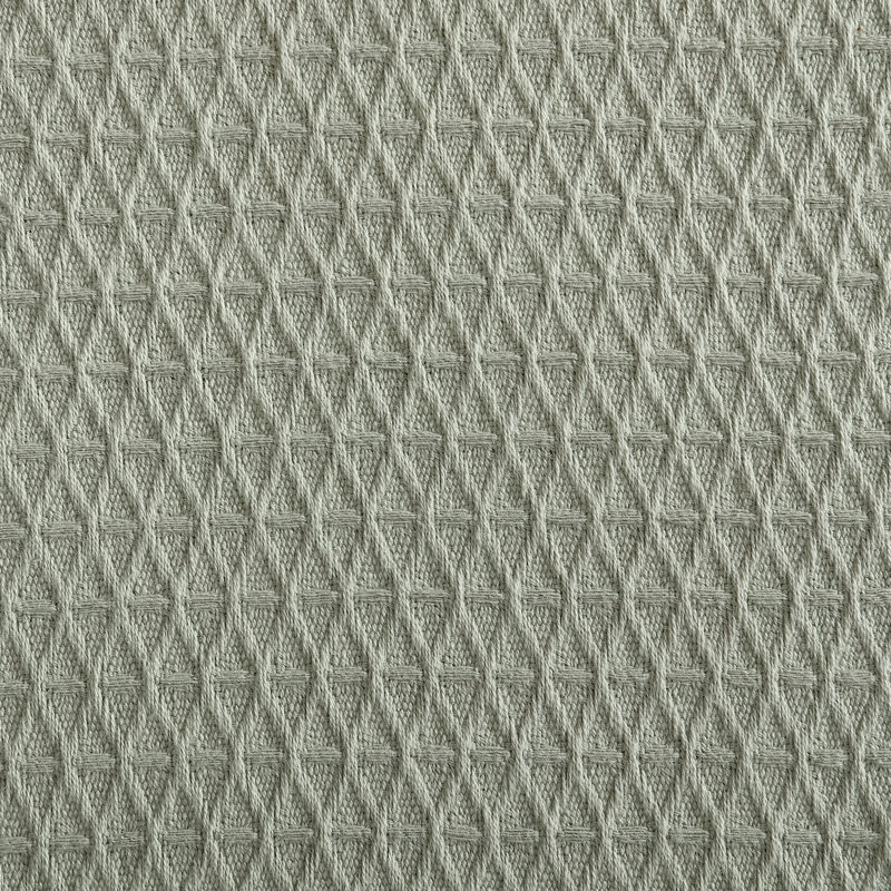 Sage Green King Cotton Reversible Textured Blanket