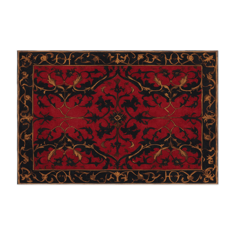 Seraphic Bloom Indoor And Outdoor Area Rug, Rectangle 9' x 12'