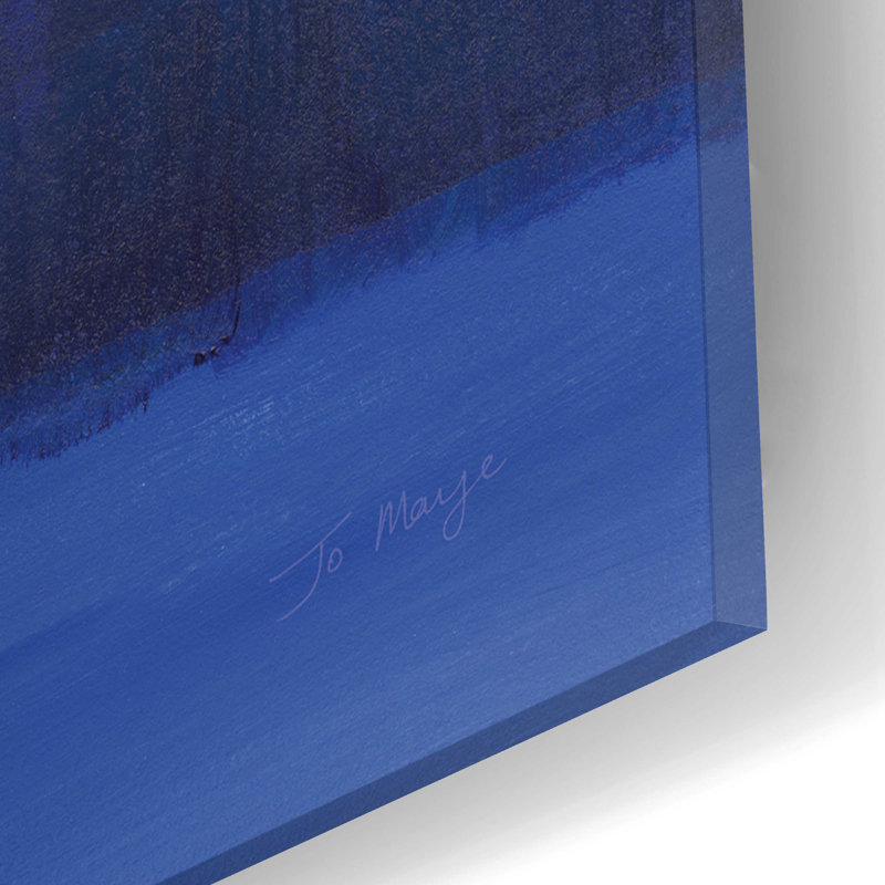 "Blue Haze" par Jo Maye, H 16 po x l 12 po x P 0,13 po