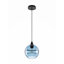 Luminaire suspendu sphérique en verre 1 lumière Yerby