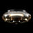 Aurevella Dimmable LED Round Glass Flush Mount Ceiling Light