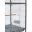 Cage de vol en acier avec roulettes, support, perchoir, plateau-1209184592-1209184593