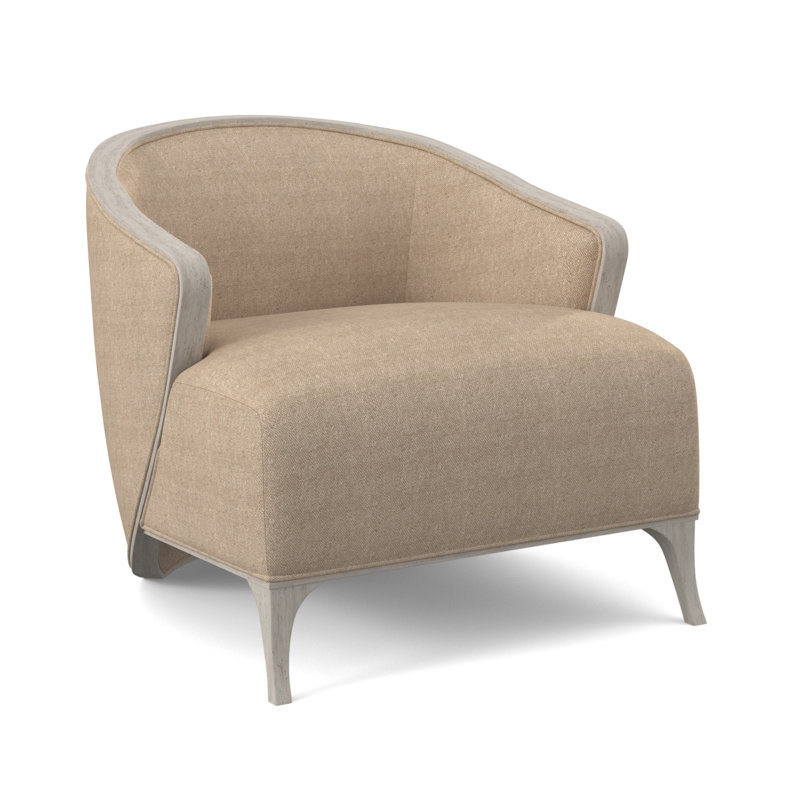 Penegrine Lounge Chair, Bisque, White Caps Fog