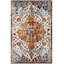 Blue Themed Traditional Motif Patterned Vintage Decorative Rug-1854552208