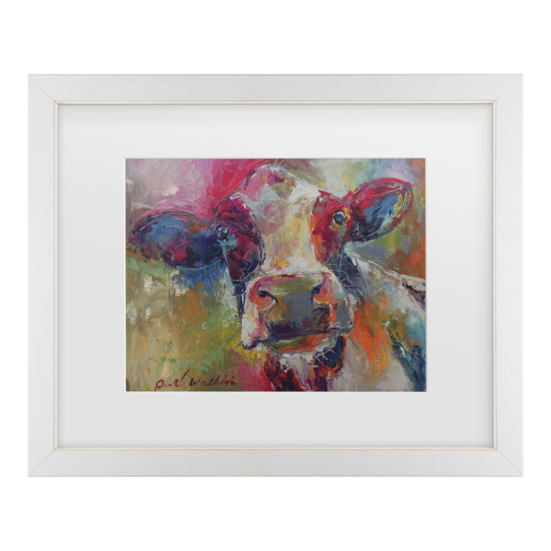 « art cow 4592 », impression, H 11 po x l 14 po x p 2 po, Cadre blanc