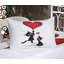 Drap-housse et coussin décoratif Ambesonne Valentines, noir vermillon-106792730