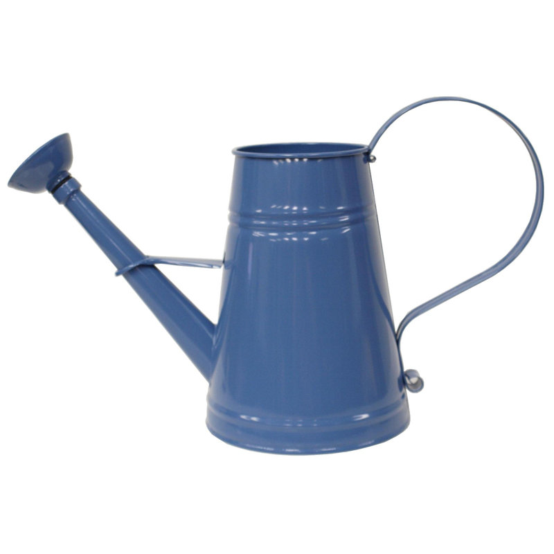 Aldegonda Handmade Metal Table Vase, Blue