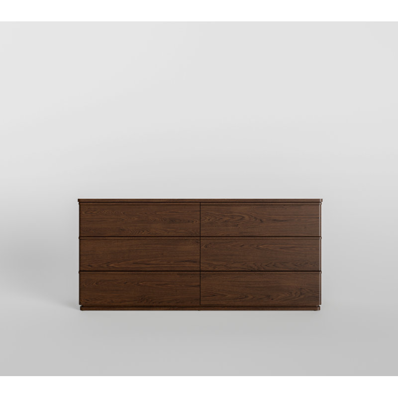 Commode 6 tiroirs Baxtor, Noyer