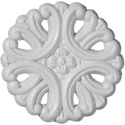 Loera 2.75'' H x 2.75'' W x 0.25'' D Urethane Rosette Applique
