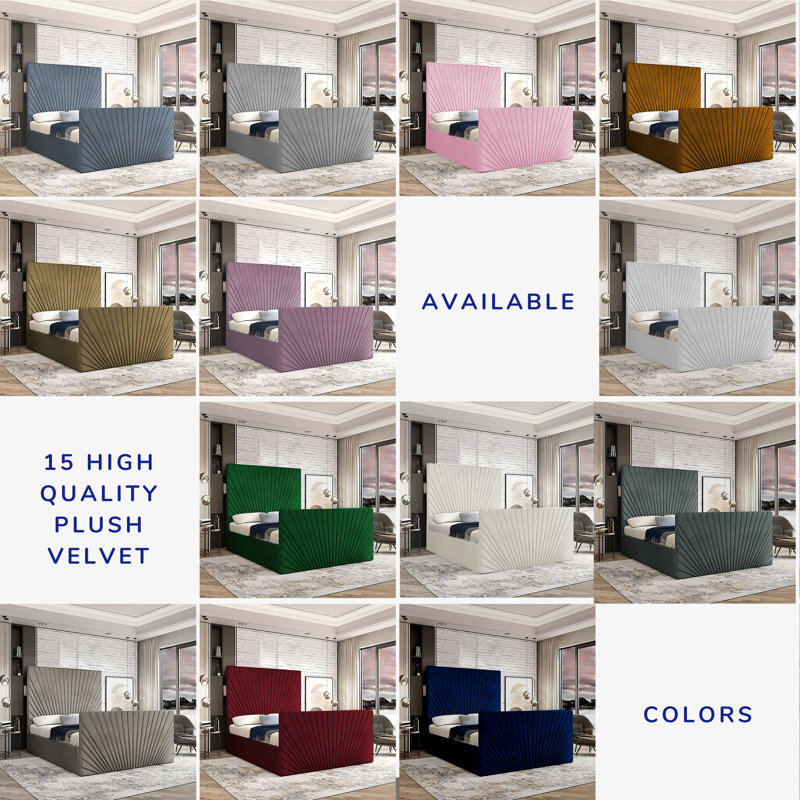 Buckingham Chesterfield Velvet Upholstered Bed Frame - Deep Button, Sprung Slats, Single (3'), Emarald