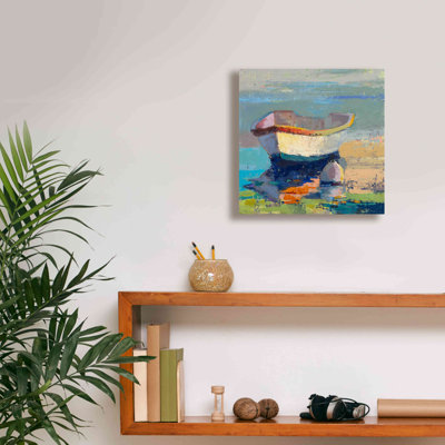 «Bottle Green Boat» par Beth Forst, estampe numérique sur toile