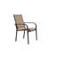 Ensemble de salle à manger de jardin 7 pièces, table de mobilier d'extérieur et 6 chaises en textilène, ensemble de conversation avec table rectangulaire et 6 chaises empilables pour terrasse de jardin