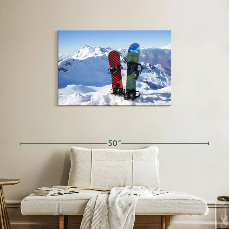 Sireci Two Snowboards, 24" H x 36" W