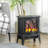 Electric Fireplace Heater with Realistic LED Flames and Logs-616216834