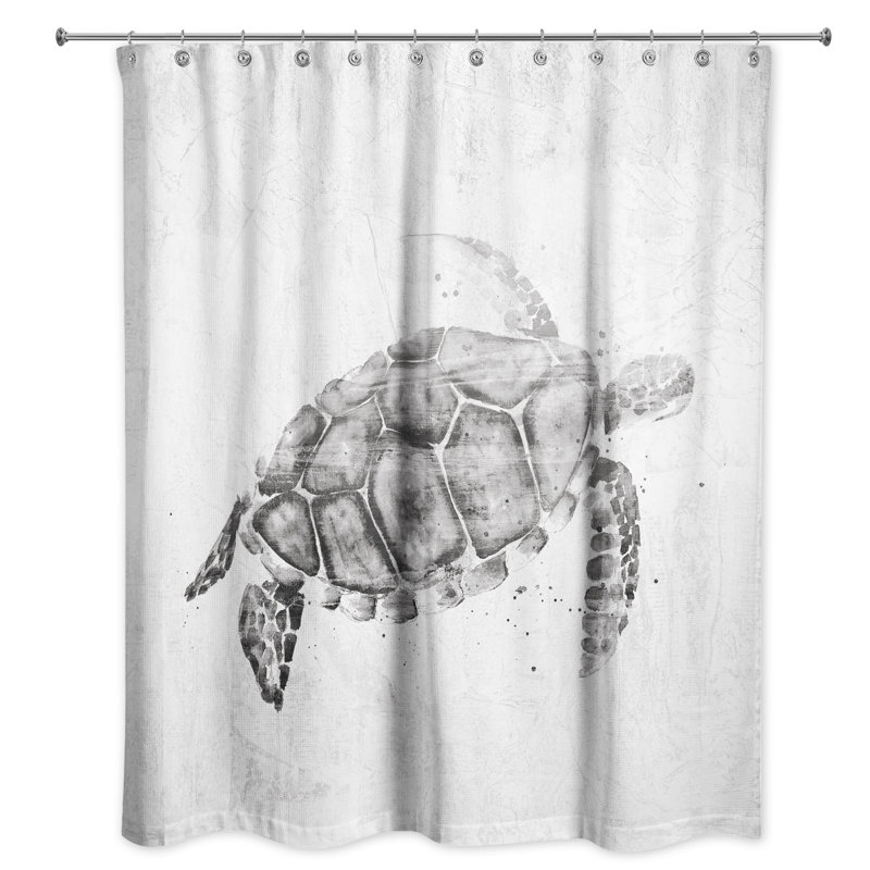 Rideau de douche simple Sherita, Gris