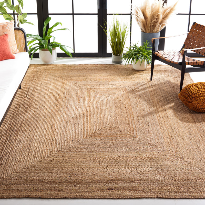 Tapis en jute tissé à la main Arria, Rectangle 12 pi x 15 pi