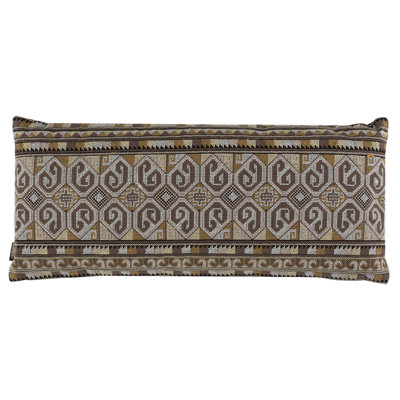 Farah Ikat Velvet Reversible Throw Pillow