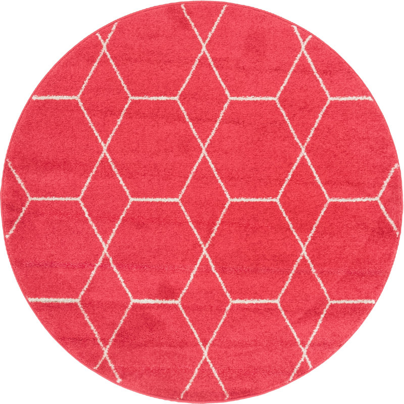 Devin Geometric Indoor Rug, Round 4'1"