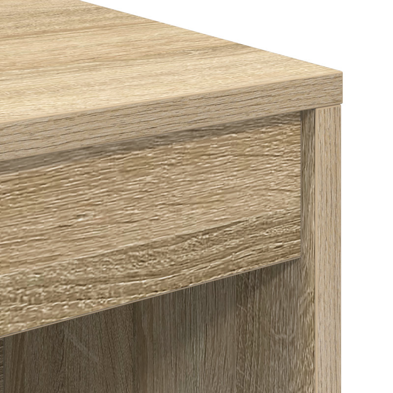 Writing Desk Particle Board 76 Cm, Sonoma Oak, 76cm H x 100cm W x 40cm D