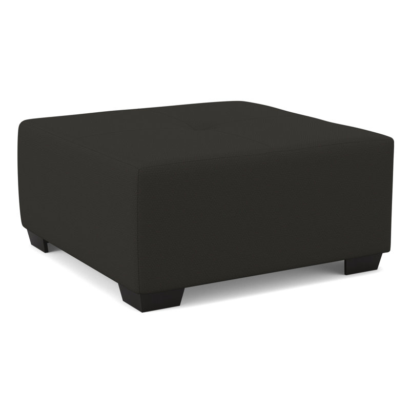 Camden Upholstered Ottoman, Bronco Black