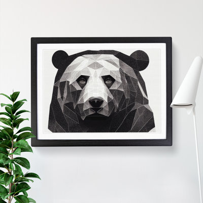 Bewitching Bear Abstract - Single Picture Frame Print