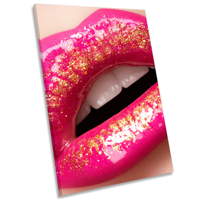 Z1523 Sexy Lips Gloss Lipstick - Wrapped Canvas Print, 45.7cm H x 30.5cm W x 2cm D